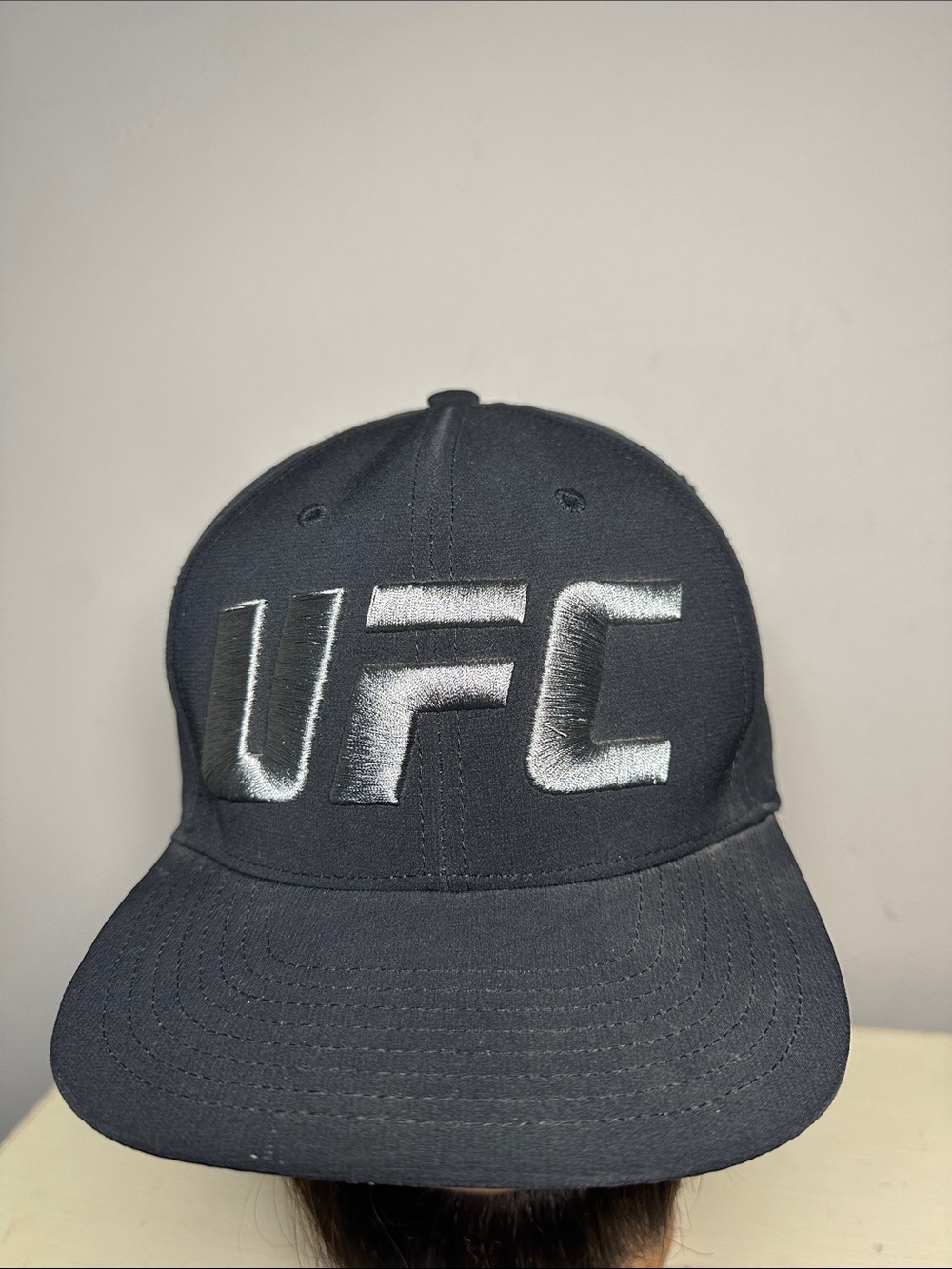 Reebok UFC gray logo embroidered hat